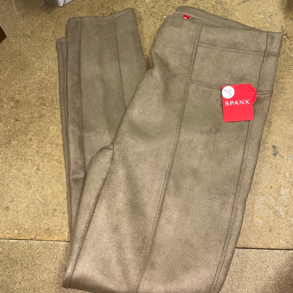 Spanx suede leggings. NWT.